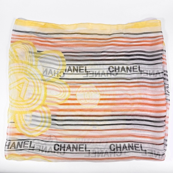 CHANEL Accessories - Vintage Chanel 100% Silk Scarf